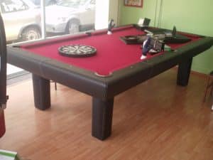 Mesa de Billar Piel Pata Cuadarda